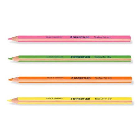 스테들러 128 64 점보형 형광 색연필